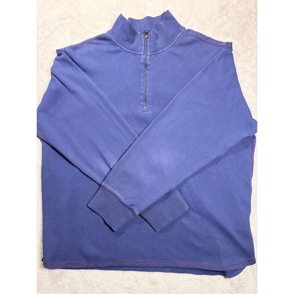 Robert Graham Men's XL Blue Quarter Zip Pullover